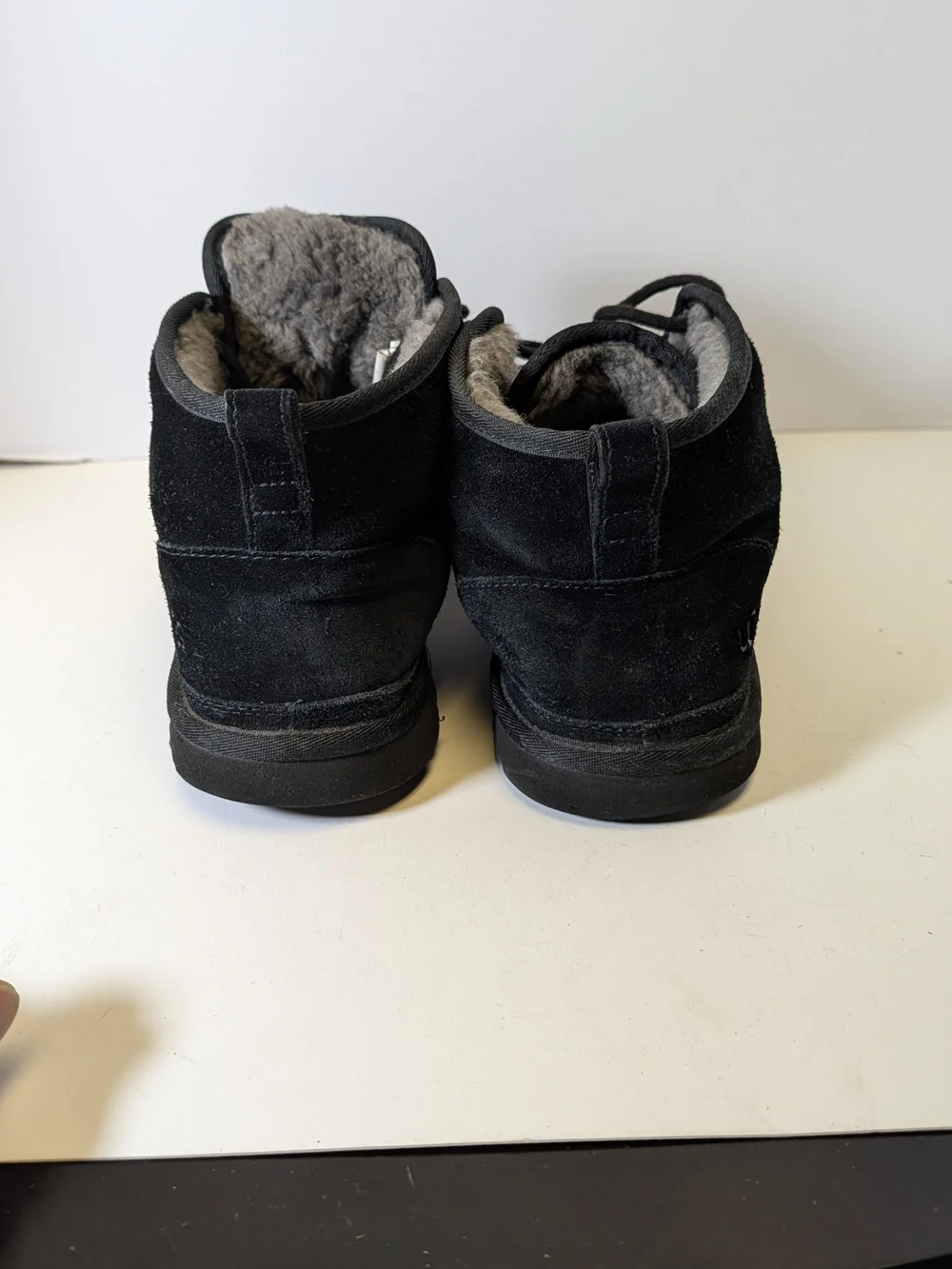 UGG Men's Black Suede Chukka Boot with Shearling Lining